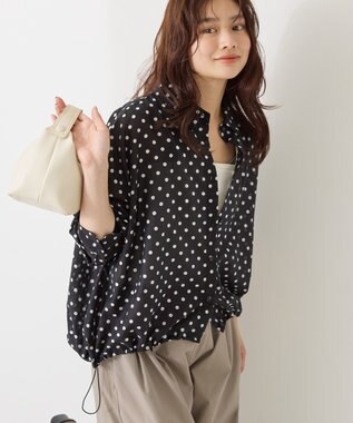 AMERICAN HOLIC 【WEB限定】ドットドロストシャツ Black