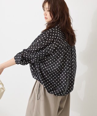 AMERICAN HOLIC 【WEB限定】ドットドロストシャツ Black