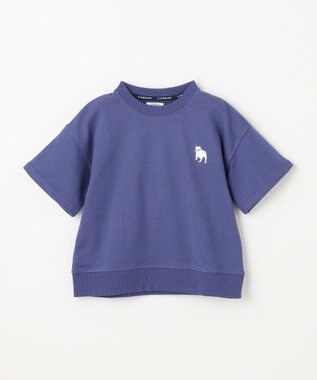 J.PRESS KIDS 【100-130cm】バックブル ミニ裏毛 半袖トレーナー ダルブルー系