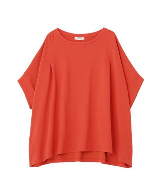 Green Parks 超冷感タック入りオーバーサイズプルオーバー Red