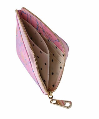 tsumori chisato CARRY 葉っぱ Lファスナー2つ折り財布 ピンク