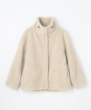 ANY 【洗濯機可能】ボアスタンドカラーブルゾン エクリュ