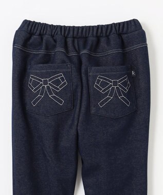 組曲 KIDS 【150-160㎝】裏起毛あったか パンツ ネイビー系