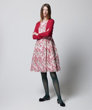 TOCCA SILK RIB BOLERO ボレロ レッド系