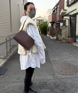 MORROW by thank 【石岡真実コラボ】NOAH ショルダーバッグ ダークブラウン