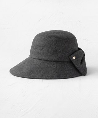TOCCA 【サイズ調整可】RIBBON KNOT WOOLY BUCKETHAT バケットハット ライトグレー系