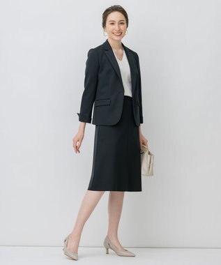 自由区 【Sサイズ有】360°FREEウォッシャブル テーラードジャケット ネイビー系