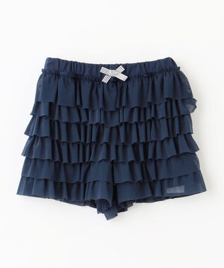 ANY KIDS フリル 天竺 ショート パンツ ネイビー