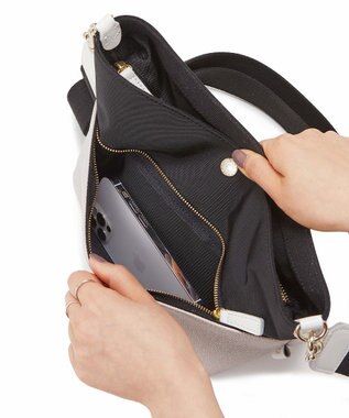 TOPKAPI 【Breath TOPKAPI】SCOTCH GRAIN スコッチグレイン バイカラー ショルダーバッグ サンドグレー