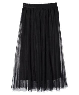 earth music&ecology チュールスカート Black