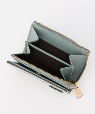 russet 【2025AW新作】パッチワークハーフウォレット(SO-430) Khaki/Sax