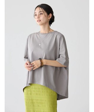 AMERICAN HOLIC 接触冷感バックタックカットプルオーバー Gray