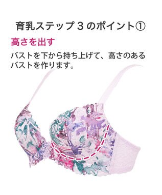 BRADELIS New York 【BRADELIS New York / 育乳ブラ・STEP3 整える】ジャクリーンステップ3ブラ22S1 ラベンダー