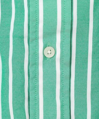 J.PRESS YORK STREET 【UNISEX】クレイジーストライプ バンドカラーシャツ グリーン系7