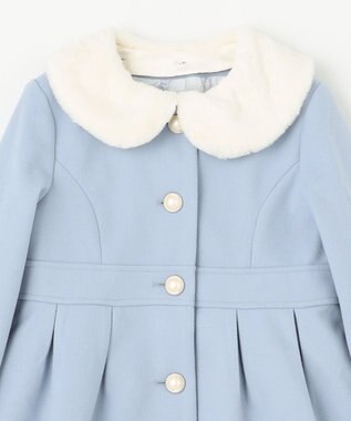 ANY KIDS ウール ライク コート サックスブルー