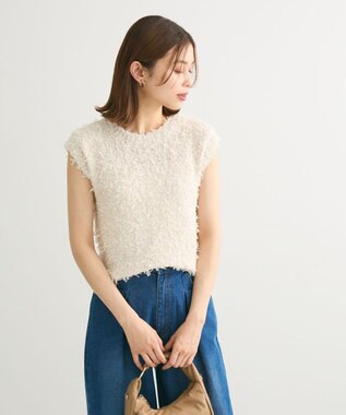 Green Parks ・ｓｗｉｎｇ　ｂｙ　チュールヤーンプルオーバー Ivory