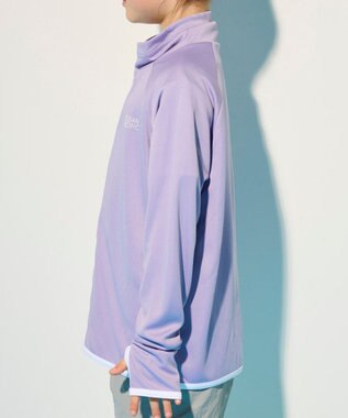 OP／FILA 【Ocean Pacific】フルジップ OPロゴラッシュガード ラベンダー