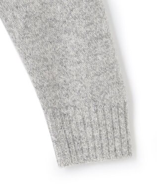 J.PRESS MEN 【Cash Lamb's Wool】ケーブルハーフジップ ニット ライトグレー系