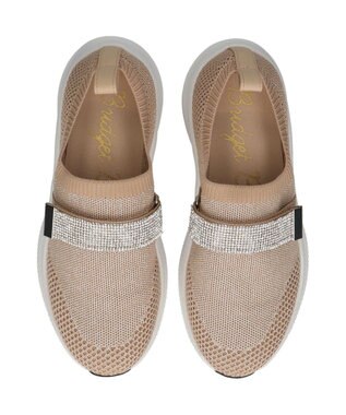Bridget Birkin 【Bridget Birkin】ベルトストーンニットスニーカー ベージュ