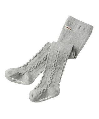 MIKI HOUSE HOT BISCUITS 【70-120cm】 ケーブル柄タイツ