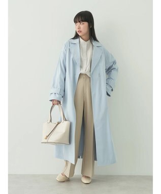 earth music&ecology ドルマンストライプシャツ Stripe Beige