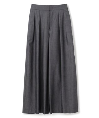 uncrave 【手洗い可】シャンブレー タック パンツ（uncrave WHITE） インディゴ