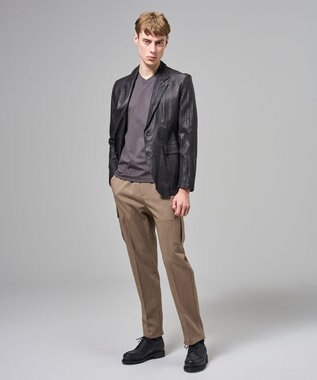 JOSEPH HOMME 【新色追加】ハイゲージベアスムース　VネックＴシャツ グレー系