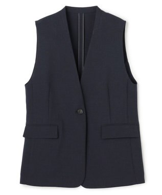 uncrave ウォッシャブルドライサップ ジレ ネイビー