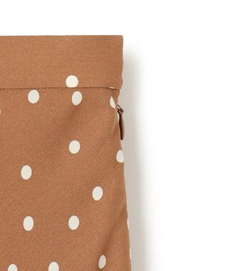 BEIGE， 【S-size】VIGNON / ドットスカート Camel ×Ecru