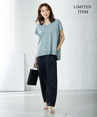 ICB 【WEB限定・洗える】エコナイロンストレッチ カーゴパンツ ネイビー系