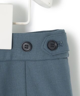 ICB 【洗える】ウール2WAYストレッチ テーパードパンツ ダルブルー系