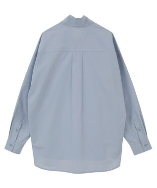 AMERICAN HOLIC イージーケアハイネックシャツ Sax