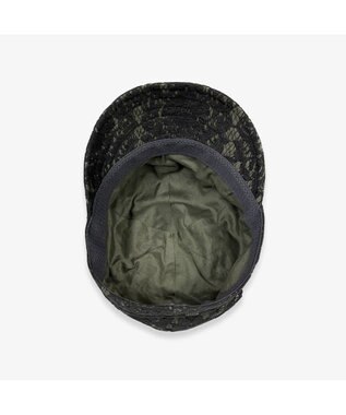 林八百吉商店 un chapeau  レースキャスケット ブラック