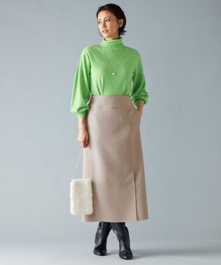 自由区 L ライトリバー スカート ベージュ系