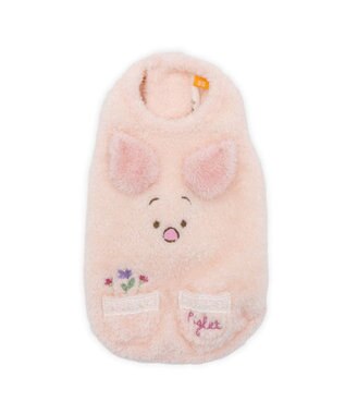 PET PARADISE ディズニー くまのプーさん ピグレット もこもこベスト 小型犬 ピンク