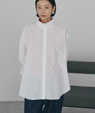 AMERICAN HOLIC イージーケアハイネックシャツ Off White