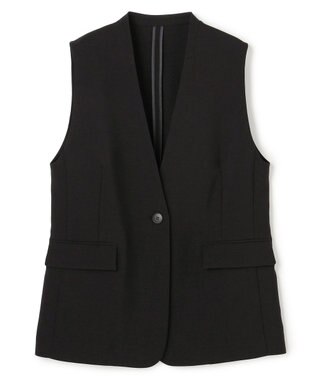 uncrave ウォッシャブルドライサップ ジレ ブラック(WEB限定カラー)