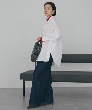 AMERICAN HOLIC イージーケアハイネックシャツ Off White