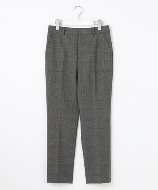 J.PRESS LADIES 【洗える】アルガンシルクチェック テーパード パンツ ライトグレー系3