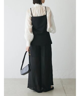 Green Parks AnriettMusee シアーボウタイブラウス Off White