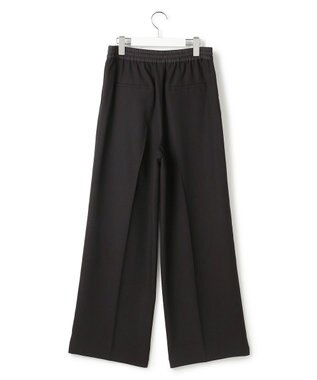 ICB L 【先行予約・WEB限定カラーあり】FluidBackSatin ワイドパンツ ブラック