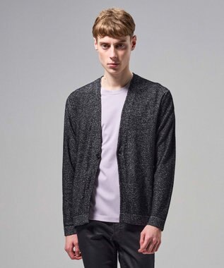 JOSEPH HOMME 【新素材】ドライペーパーブークレー   カーディガン ブラック系