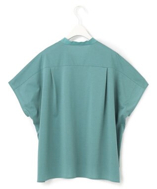 ICB L 【洗える】 タイプライタージャージーコンビ プルオーバー セルリアン系