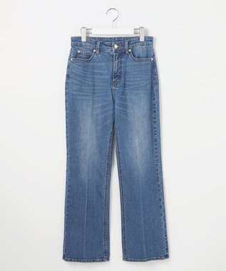 ANY SIS L センタープレスセミフレア デニム インディゴ