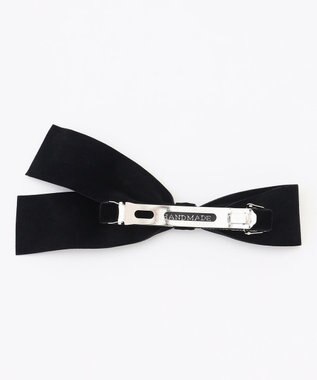 組曲 リボンバレッタ ブラック系