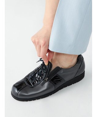 ASICS WALKING ペダラウォーキングシューズ 3E ヒール高2.0cm ブラック系