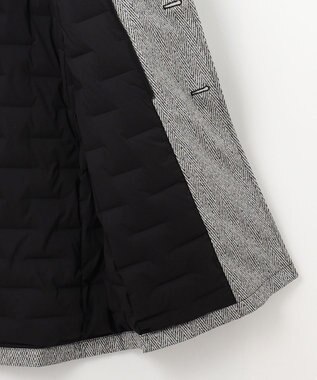 JOSEPH ABBOUD 【撥水/ダウン/ライナー取り外し可能】インターレースヘリンボン コート ライトグレー系7