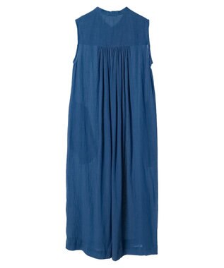 earth music&ecology 綿クレープワンピース（無地） Blue