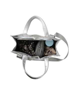 ROOTOTE 1032【木繊維軽量素材】EU.スクエア.メタリック-A 01：シルバー