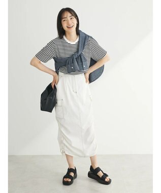 Green Parks 汗染み防止クルーネックＴシャツ Border